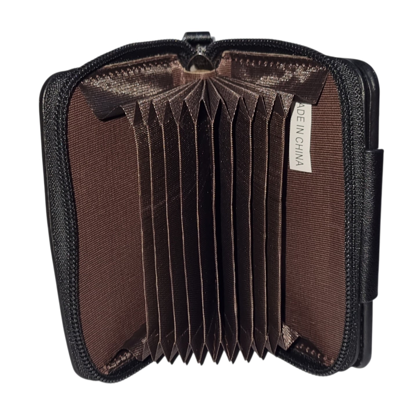 Men Accordion Compact Zipper Wallet
