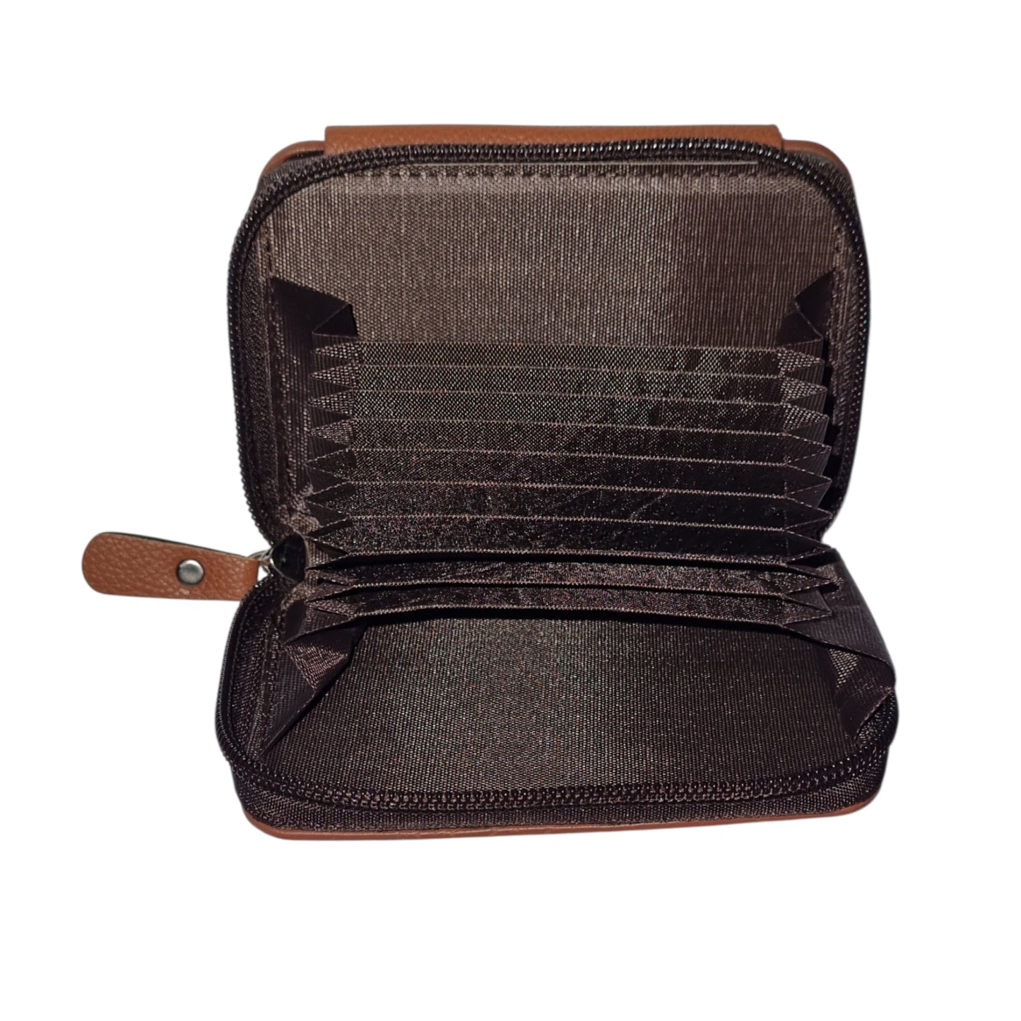 Men Accordion Compact Zipper Wallet
