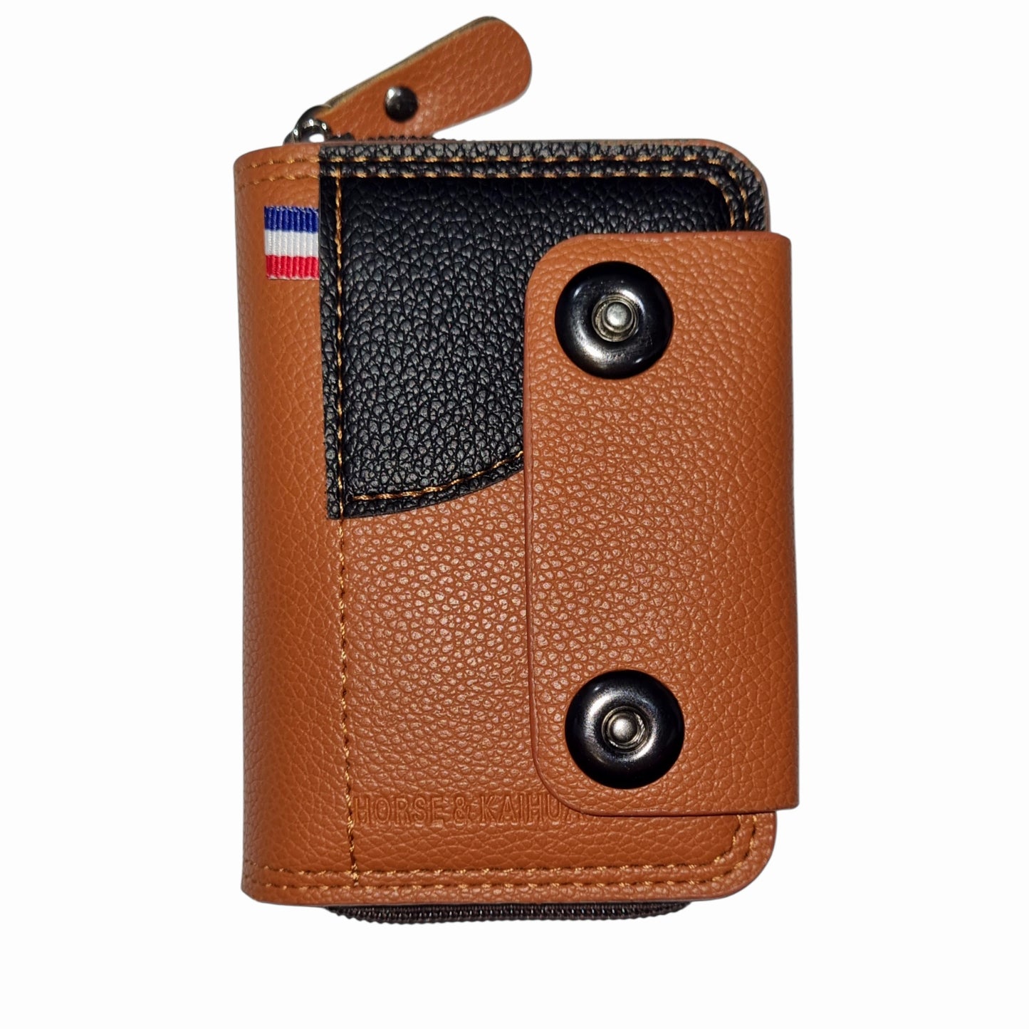 Men Accordion Compact Zipper Wallet