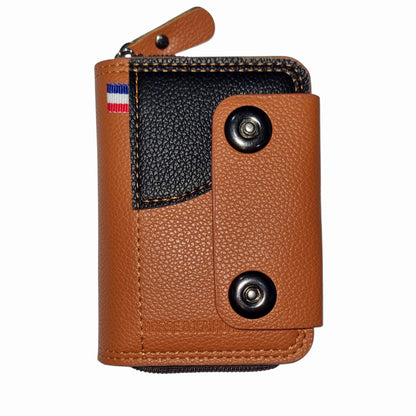 Men Accordion Compact Zipper Wallet