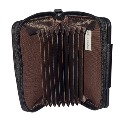 Men Accordion Compact Zipper Wallet