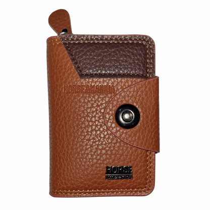 Men Accordion Compact Zipper Wallet