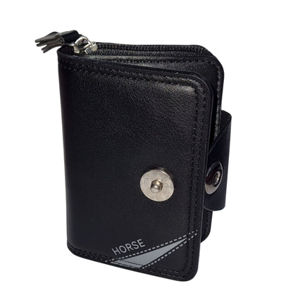 Men Accordion Compact Zipper Wallet