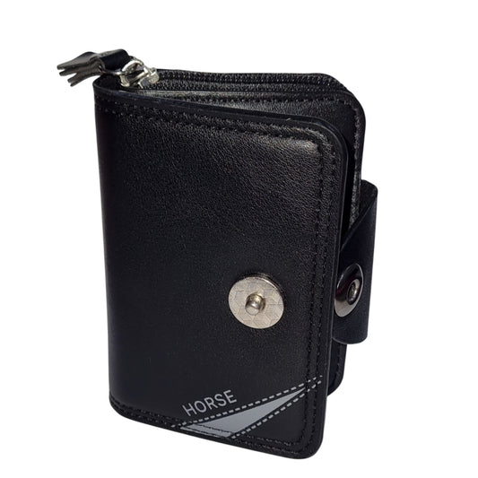 Men Accordion Compact Zipper Wallet