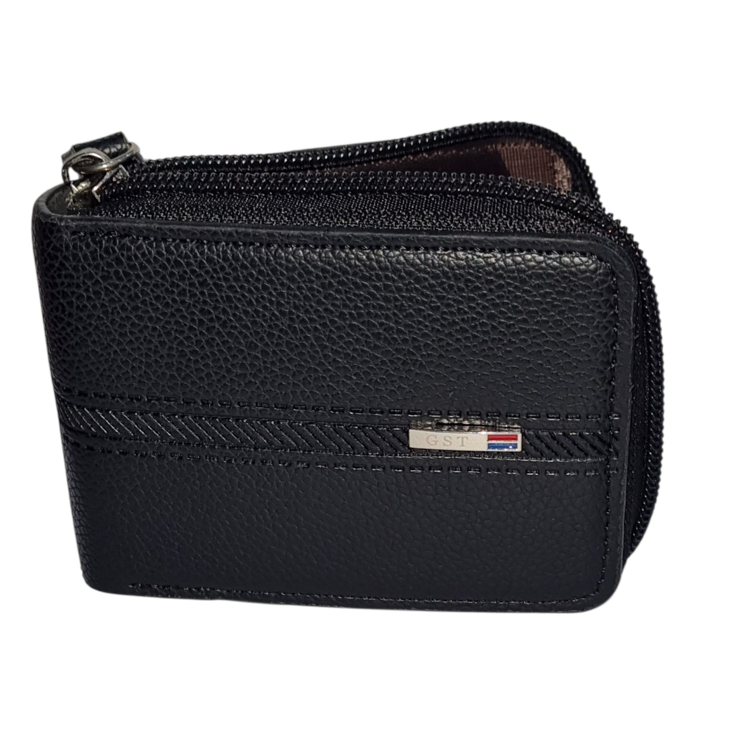 Men Accordion Compact Zipper Wallet