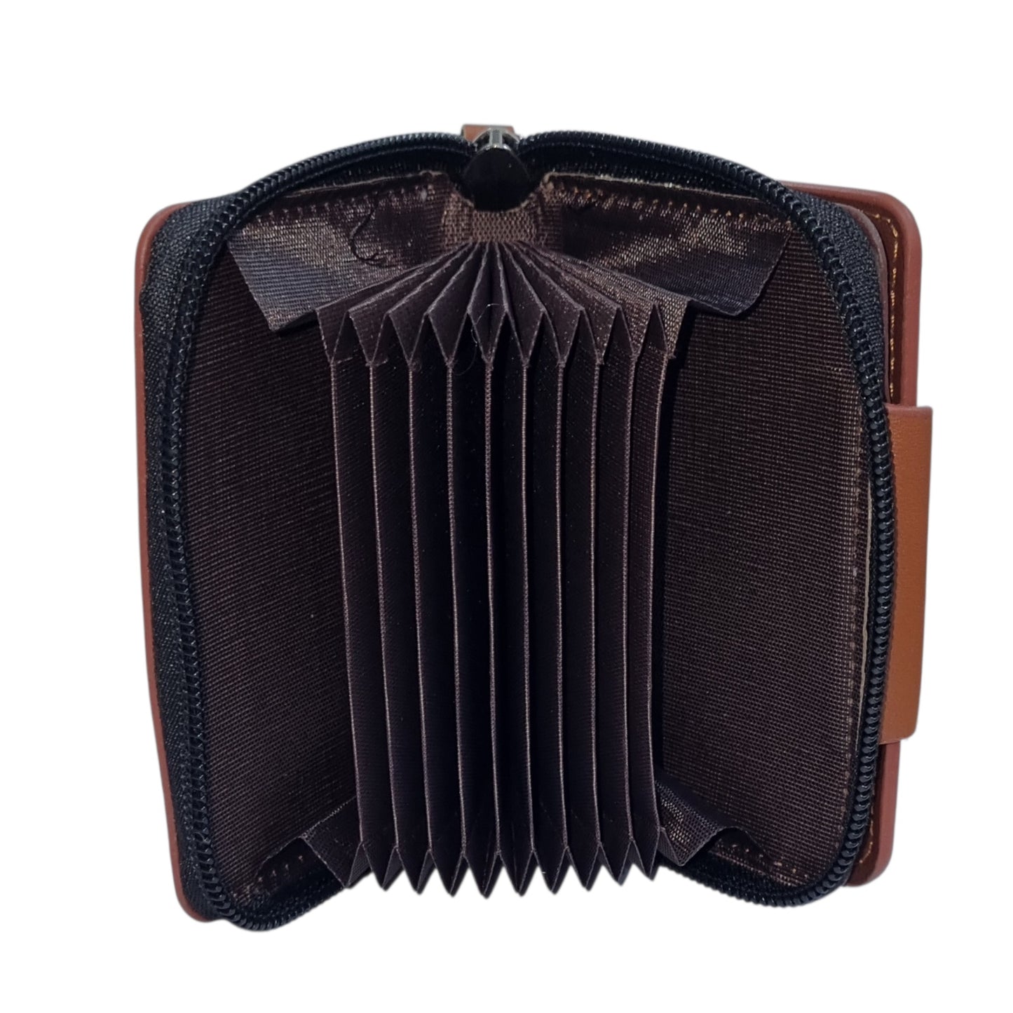 Men Accordion Compact Zipper Wallet