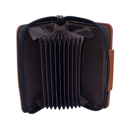 Men Accordion Compact Zipper Wallet